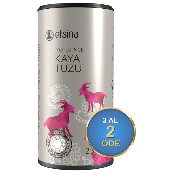 Efsina İyotlu İnce Kaya Tuzu 250 gr - Görsel 4