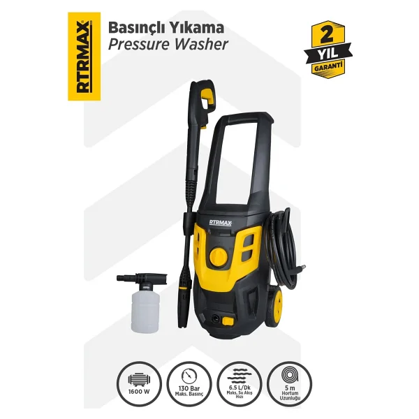 Rtrmax RTM708 1600 W Basınçlı Yıkama Makinesi - Görsel 6