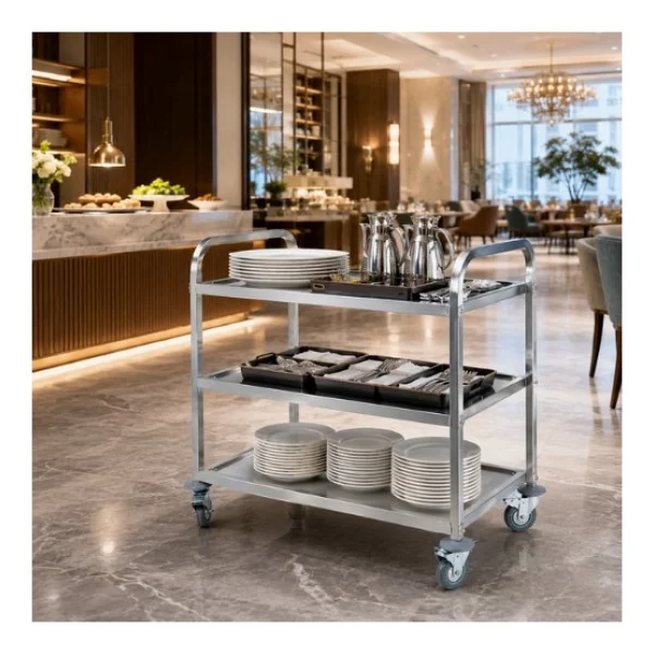 By Kitchen 3 Raflı Demonte Servis Arabası, DSA-03 - Görsel 4