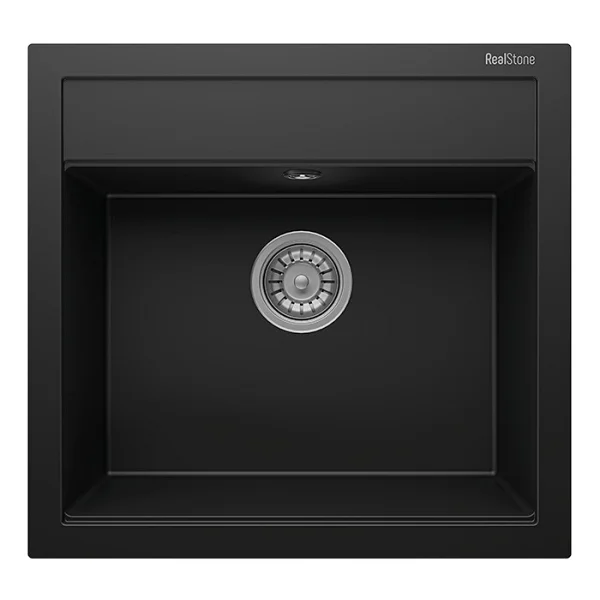 RealStone Olympos K004 56 Tek Gözlü Krem Granit Eviye - Görsel 4