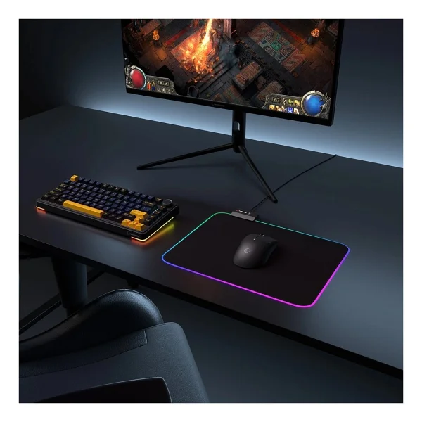 Rampage Mp-23, Blıtz M Rgb, 252X328x3mm, Rgb Led, Gaming, Mouse Pad (Siyah) - Görsel 4