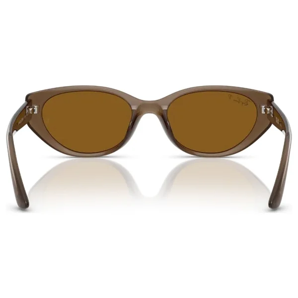 Ray-Ban 4457D 677983 Transparent Brown-Dark Brown Polarize Güneş Gözlüğü - Görsel 3