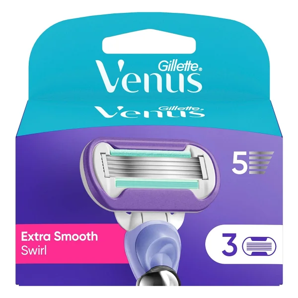 Gillette Venus Extra Smooth Swirl 3'lü Yedek Tıraş Bıçağı - Görsel 3