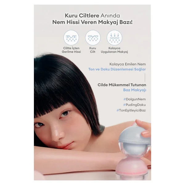 A'pıeu Waterlock Pudding Glow Cream Nemlendirici 20 ml Makyaj Bazı - Görsel 3