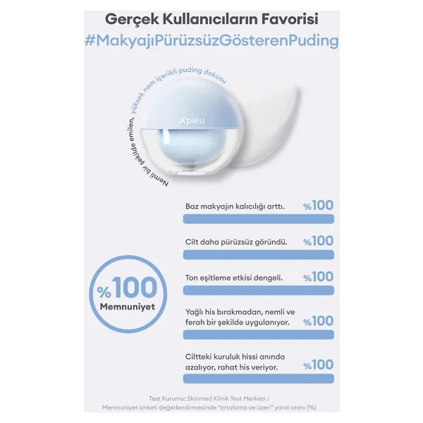 A'pıeu Waterlock Pudding Glow Cream Nemlendirici 20 ml Makyaj Bazı - Görsel 4