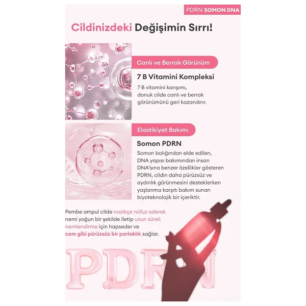 Missha Vita B Plus PDRN Plumping Ampoule Yaşlanma Karşıtı 30 ml Yüz Serumu - Görsel 7