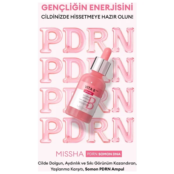 Missha Vita B Plus PDRN Plumping Ampoule Yaşlanma Karşıtı 30 ml Yüz Serumu - Görsel 9