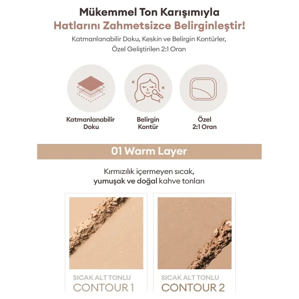 A'pıeu Juicy-Pang Layering Shading Kontür Paleti - Görsel 2