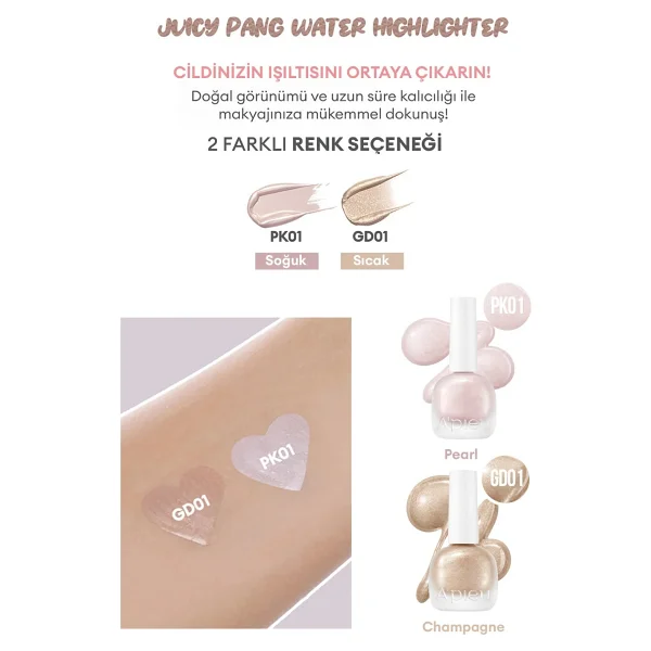 Missha Apieu Juicy-Pang Water PK01 Likit Highlighter - Görsel 4