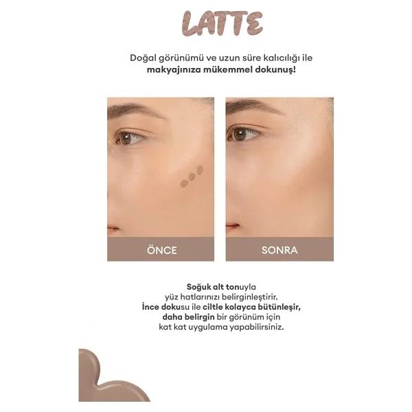 A'pıeu Juicy-Pang Water BR02 Latte Likit Bronzer - Görsel 3