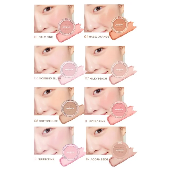 Peripera Pure Blushed Sunshine Cheek Sebum Dengeleyici 06 Morning Blush Allık - Görsel 5