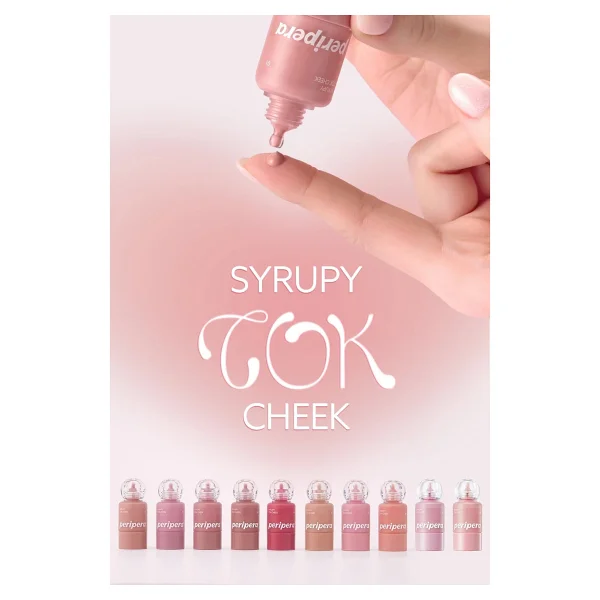 Peripera Syrupy Tok Cheek 01 Light Peach Likit Allık - Görsel 9
