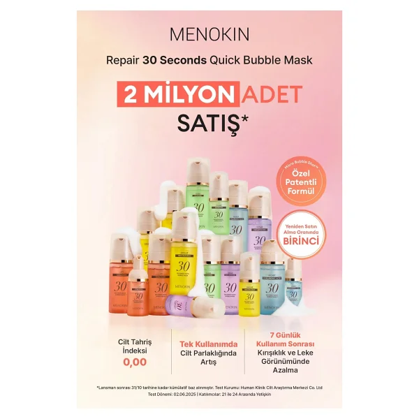 Menokin Moisture 30 Seconds Quick Bubble Hyaluronik Asit Nemlendirici 95 ml Köpük Yüz Maskesi - Görsel 3