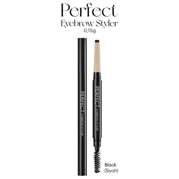 Missha Perfect Eyebrow Styler Çift Taraflı Black Kaş Kalemi - Görsel 2