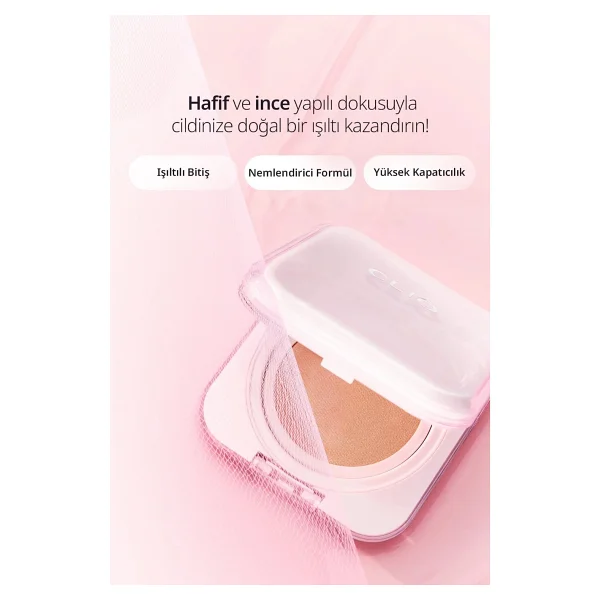 CLIO Kill Cover Mesh Glow Essential Cushion Set SPF 50+ PA++++ Cushion Fondöten - Görsel 8
