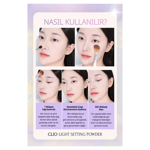 CLIO Light Setting 02 Candy Mellow 4.8 gr Sabitleyici Pudra - Görsel 7