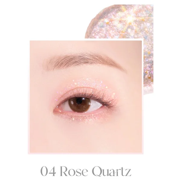 Dasique Starlit Jewel Glitter 04 Rose Quartz Likit Far - Görsel 3