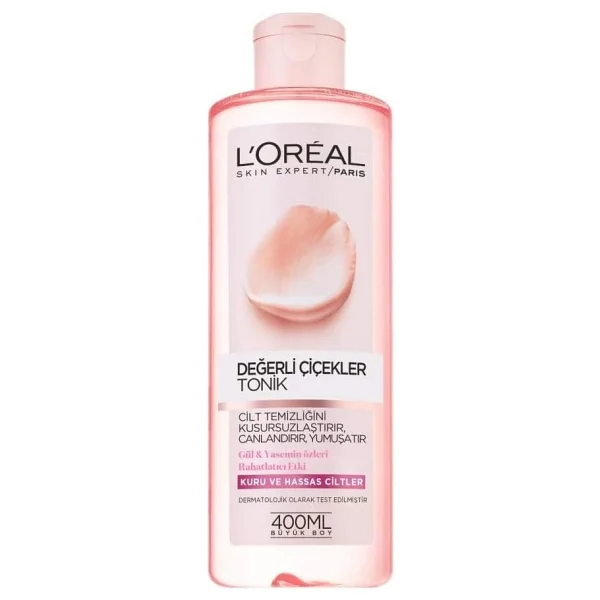 L'Oreal Paris Expert Değerli Çiçekler Kuru ve Hassas Ciltler 400 ml Tonik - Görsel 2