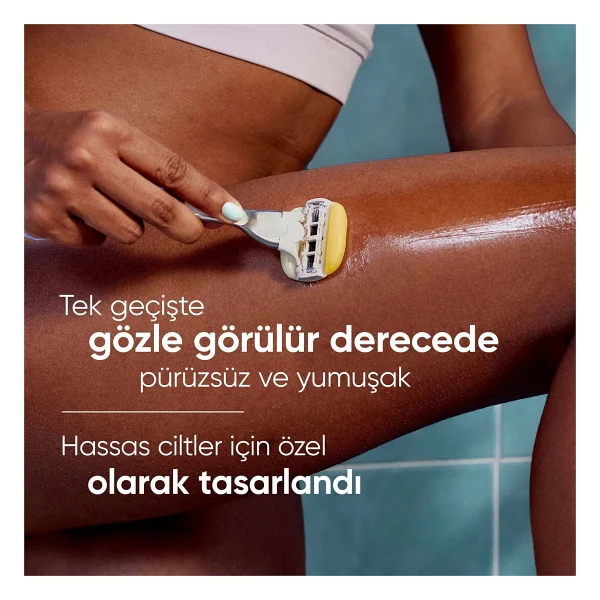 Gillette Venus Pro ComfortGlide Sugarberry Kokulu Kadın 3 Başlıklı Tıraş Bıçağı - Görsel 5