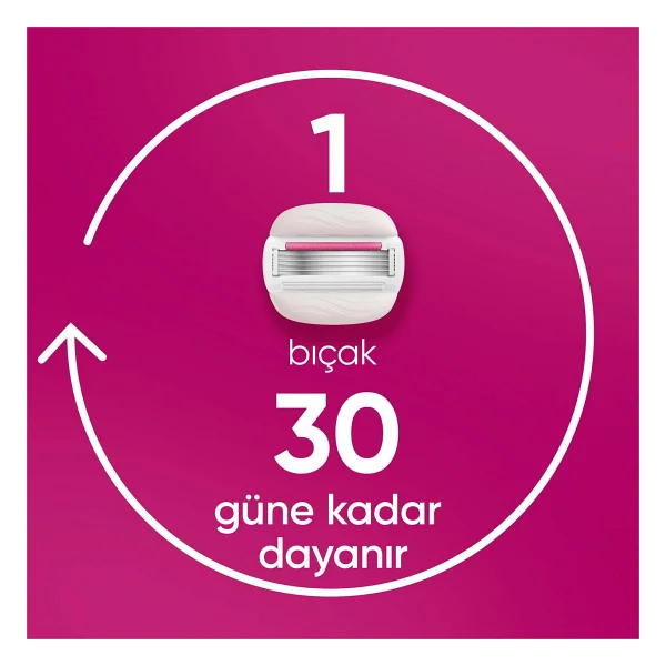 Gillette Venus Pro ComfortGlide Sugarberry Kokulu Kadın 3 Başlıklı Tıraş Bıçağı - Görsel 3
