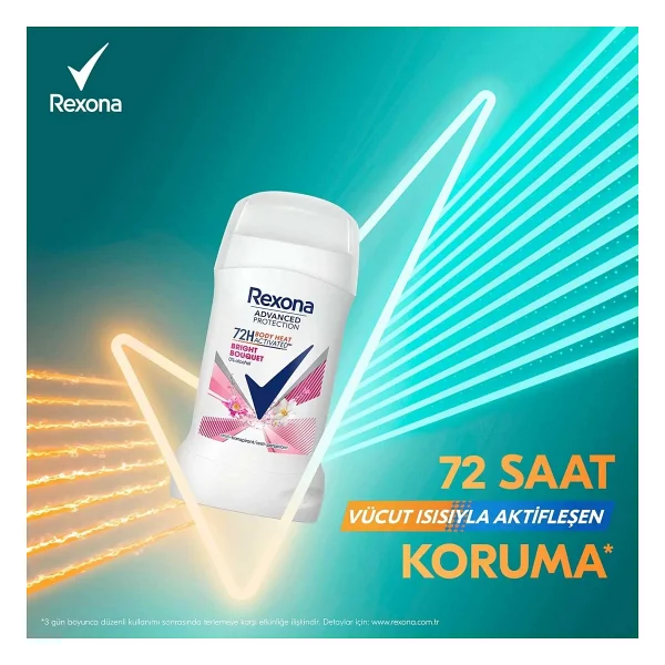 Rexona Bright Bouquet 50 ml Kadın Stick Deodorant - Görsel 6