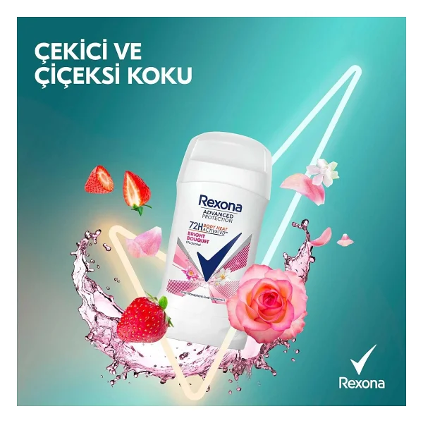 Rexona Bright Bouquet 50 ml Kadın Stick Deodorant - Görsel 8