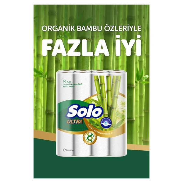 3 Adet Solo Kağıt Havlu 16 Lı Bambu - Görsel 3