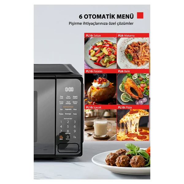 Toshiba MM2-EM20PF-MB 20 lt Mikrodalga Fırın - Görsel 5