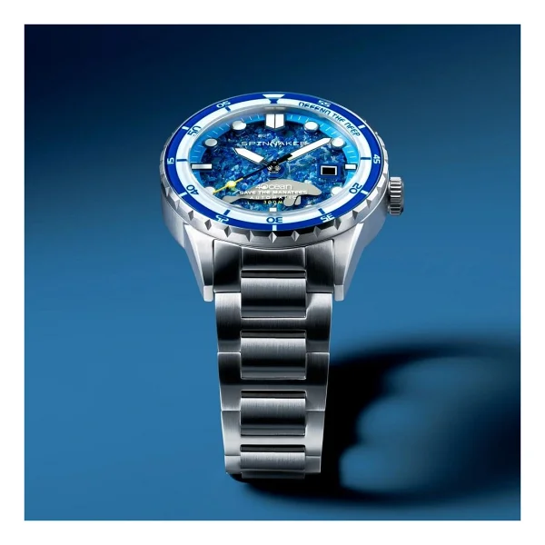 Spinnaker Hass 4 Ocean Limited Edition SP-5172-11 Mavi Erkek Kol Saati - Görsel 5
