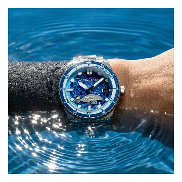 Spinnaker Hass 4 Ocean Limited Edition SP-5172-11 Mavi Erkek Kol Saati - Görsel 6