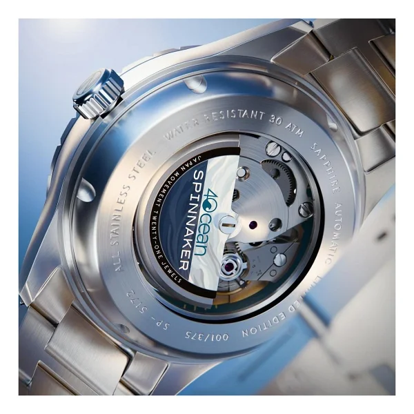 Spinnaker Hass 4 Ocean Limited Edition SP-5172-11 Mavi Erkek Kol Saati - Görsel 9