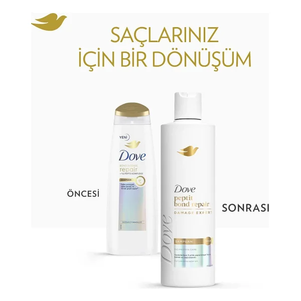 Dove Peptit Bond Repair 375 ml Şampuan - Görsel 6