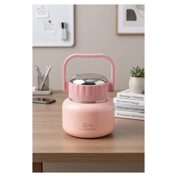 Cooker YK1516 Leopar Kaşıklı 500 ml Çelik Yemek Termosu - Görsel 8