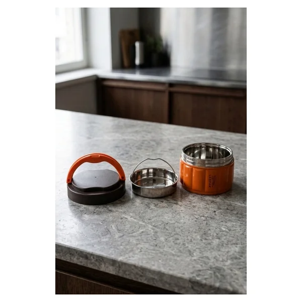 Cooker YK1854 Leopar 1.1 lt Çelik Yemek Termosu - Görsel 2