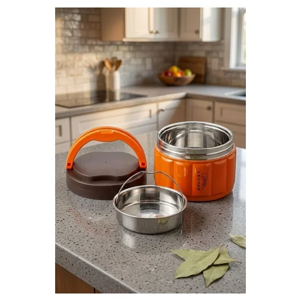 Cooker YK1854 Leopar 1.1 lt Çelik Yemek Termosu - Görsel 3