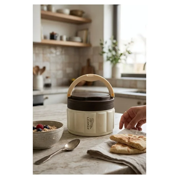 Cooker YK1854 Leopar 1.1 lt Çelik Yemek Termosu - Görsel 6