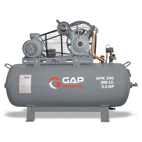 Gap GPK290 5.5 HP 12 Bar 300 lt 2 Kafa Pistonlu Kompresör - Görsel 2