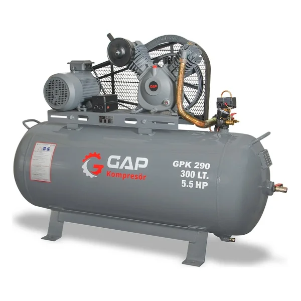 Gap GPK290 5.5 HP 12 Bar 300 lt 2 Kafa Pistonlu Kompresör - Görsel 3