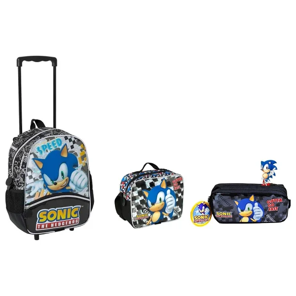Sonic Anaokul Çantası ,Beslenme Çantası ,ve Kalem Kutu - Görsel 4