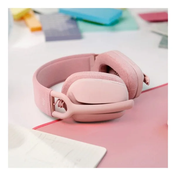 Logitech Zone Vibe 100 Bluetooth Çağrı Merkezi Kulaklığı Pembe - Görsel 3