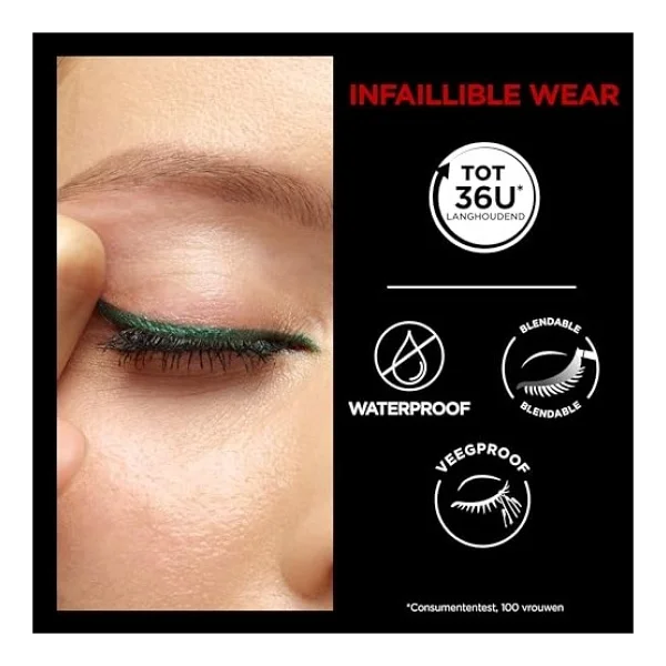 L'OREAL PARIS Infaillible Automatic Jel Göz Kalemi - Kahverengi (2 paketi) - Görsel 5