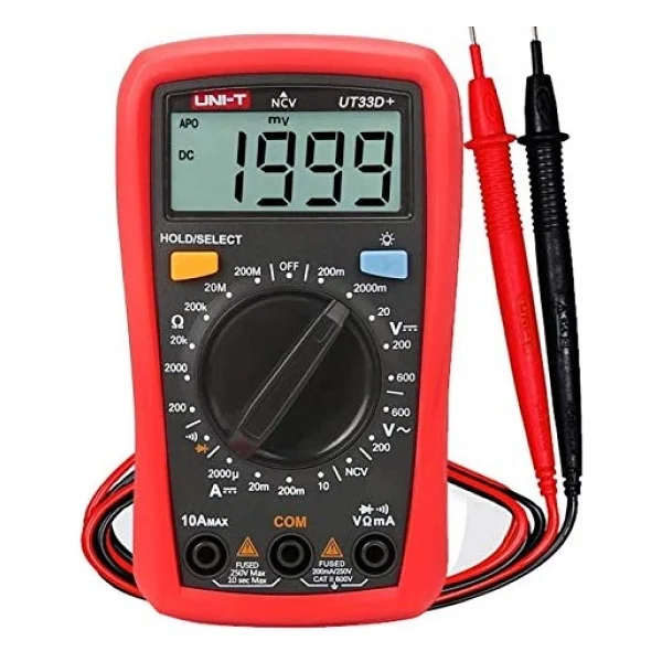 UT33D+ 600V 10A Dijital Multimetre - Çok Renkli - Görsel 2