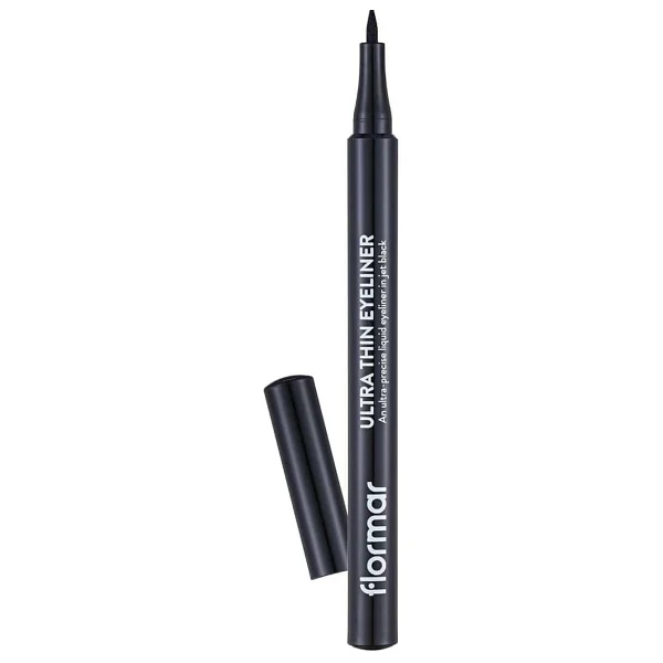 Flormar Ultra Thin Keçe Uçlu Mat 001 Black Kalem Eyeliner - Görsel 4