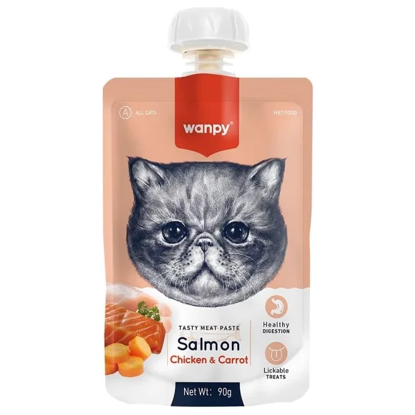 Wanpy 4 Çeşit Karma Kedi Et Ezmesi 90 Gr. X 12 Adet - Görsel 3