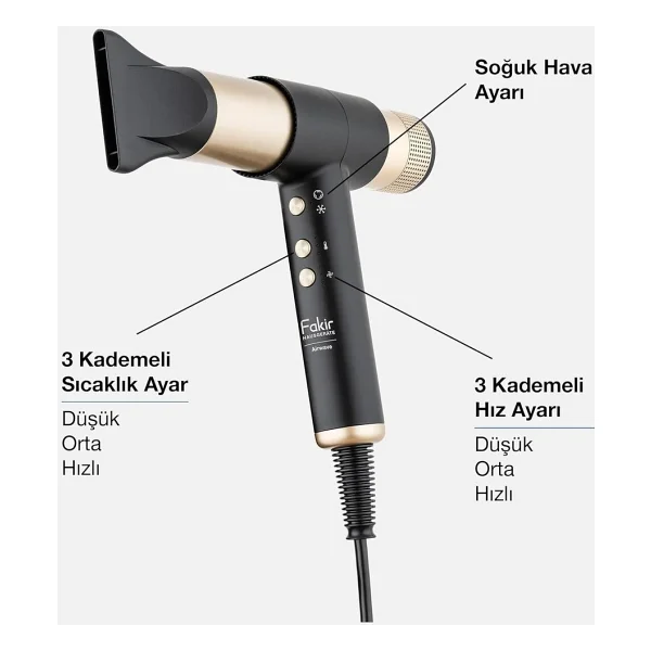 Fakir Airwave 5in1 Gold Saç Şekillendirme Seti - Görsel 7