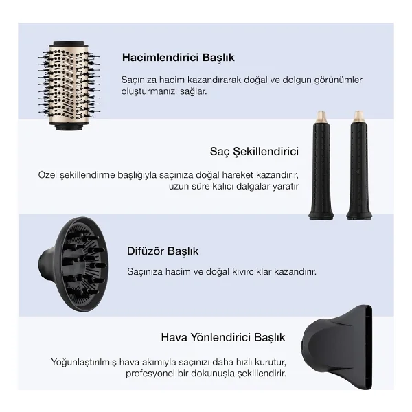 Fakir Airwave 5in1 Gold Saç Şekillendirme Seti - Görsel 9