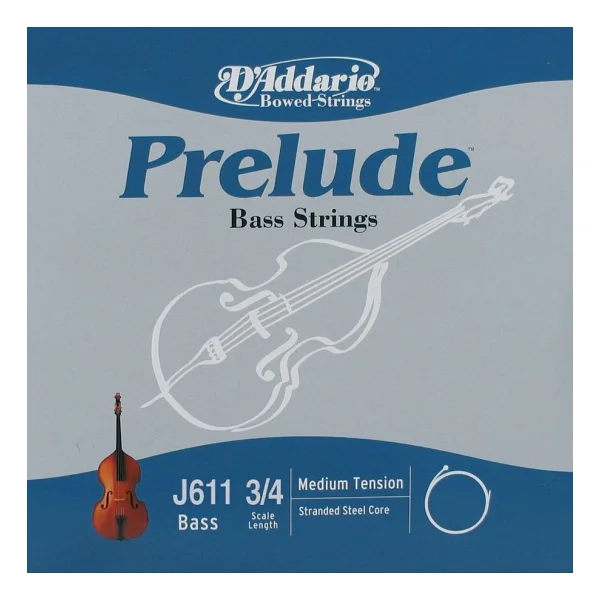 Daddarıo J611 Kontrabas Tek Tel, Prelude, G-(Sol), Scale 3/4, Me - Görsel 2