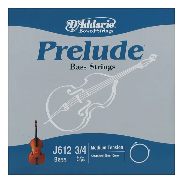 Daddarıo J612 Kontrabas Tek Tel, Prelude, D-(Re), Scale 3/4, Med - Görsel 2
