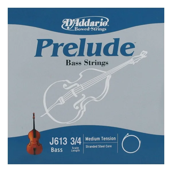 Daddarıo J613 Kontrabas Tek Tel, Prelude, A-(La), Scale 3/4, Med - Görsel 2