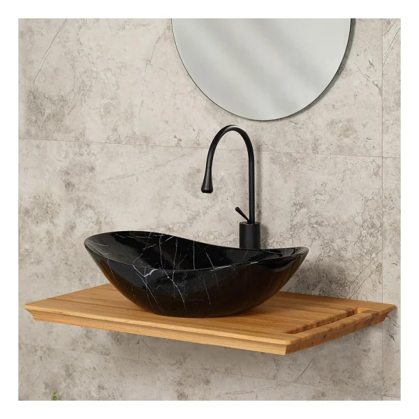 Lena E-2113M5 Tezgah Üstü Porselen Lavabo - Görsel 3